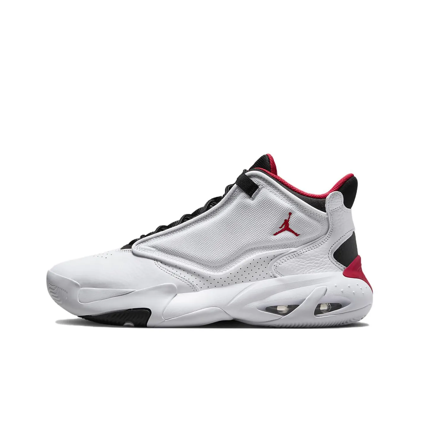 Jordan Max Aura 4 White Black University Red