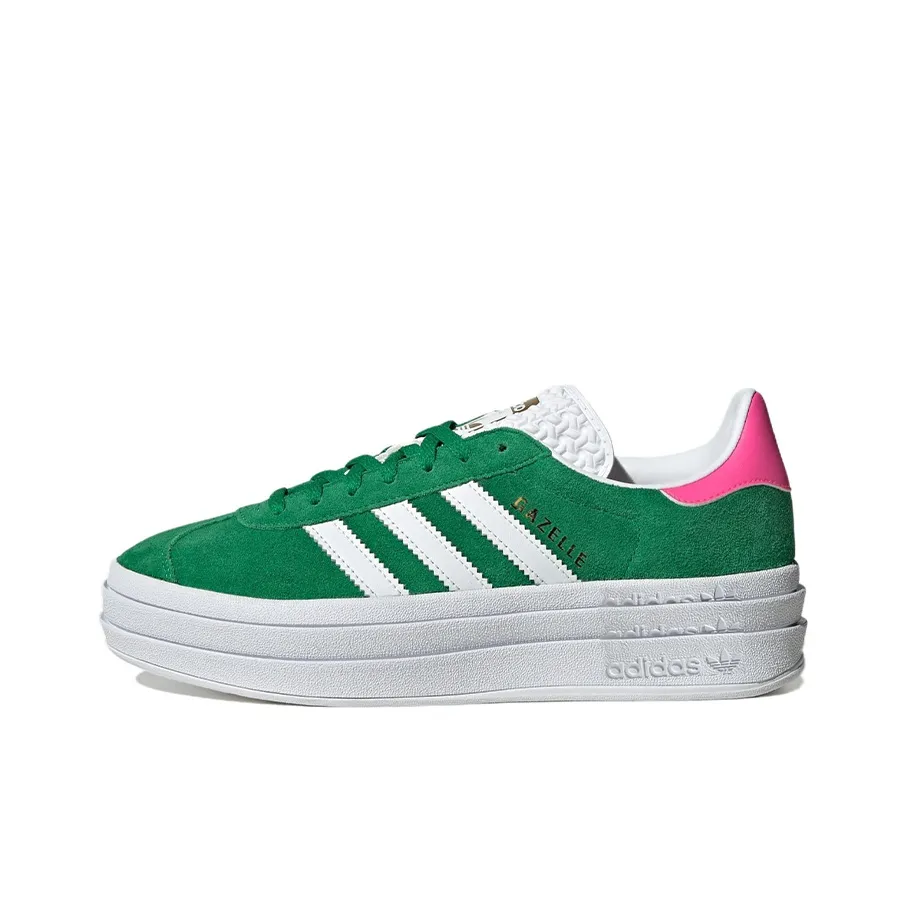 Adidas Gazelle Bold 'Green Lucid Pink' Women's
