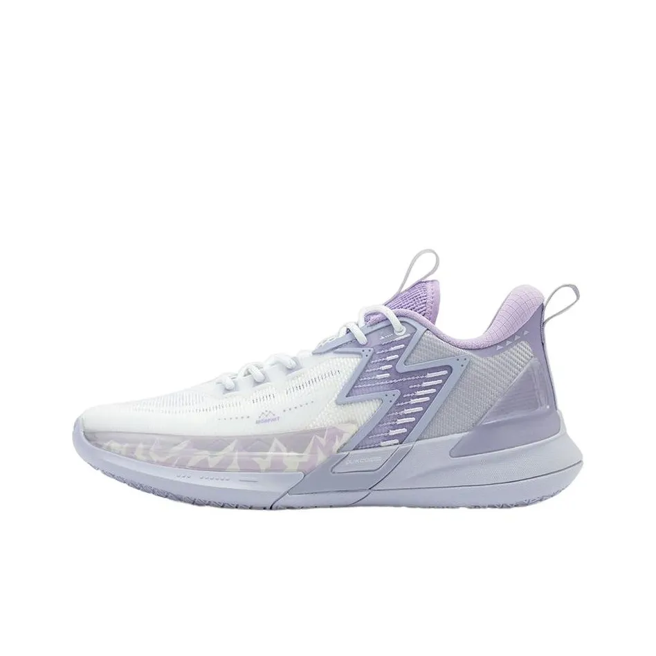 361° Big3 4.0 SWITCH Snow Mountains Anti Slip Wear Resistant Low Top Basketball Shoes Men's Purple
