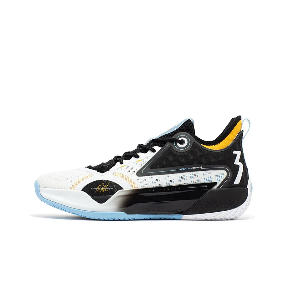 361° Zen 5 Basketball Shoes Men's Low Top White