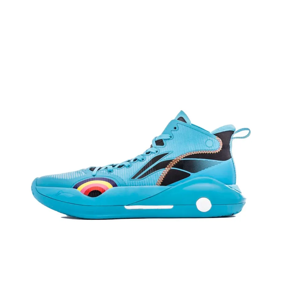 LiNing YuShuai 15 䨻 Durable Breathable Mid Top Basketball Shoes Butterfly Blue