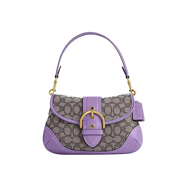 COACH Soho Leather Shoulder Bag, Handbag, Shoulder Bag Tubas Women's Purple