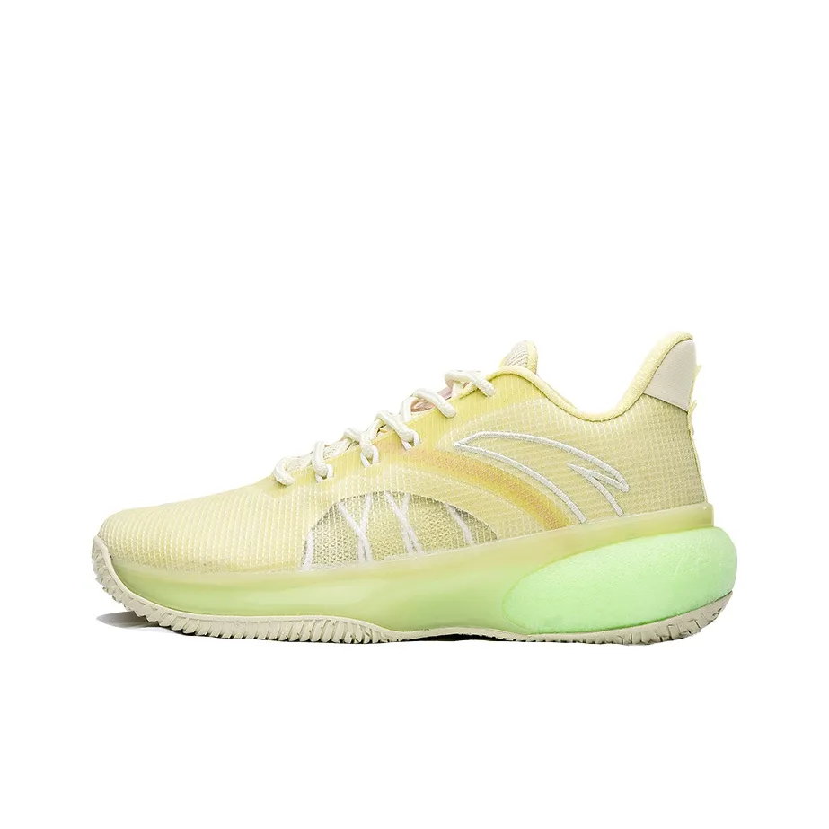 ANTA Basketball Collection Basketball Shoes Men's Low Top Neon Light Green/Princess Green