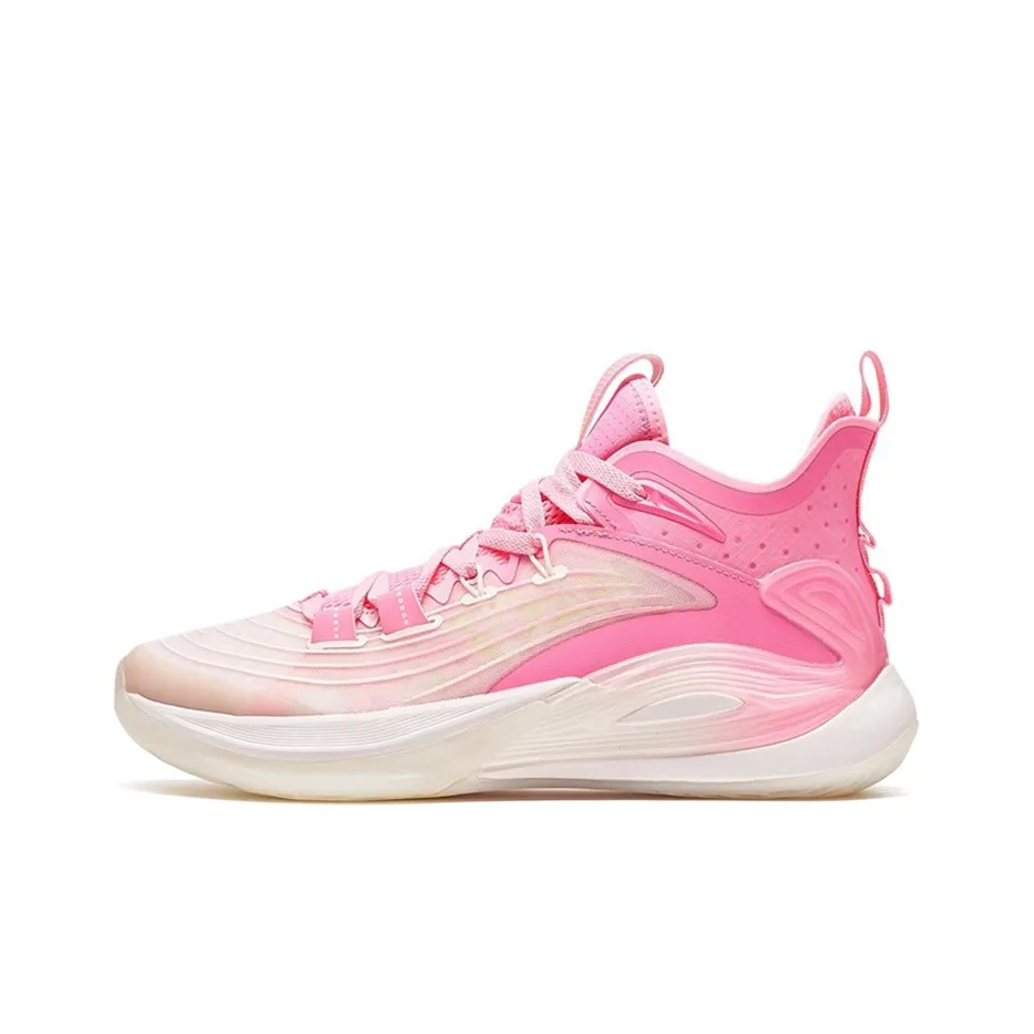 XTEP Light Feather 3rd Basketball Shoes Men's Low Top Peach Pink/Pure Pink
