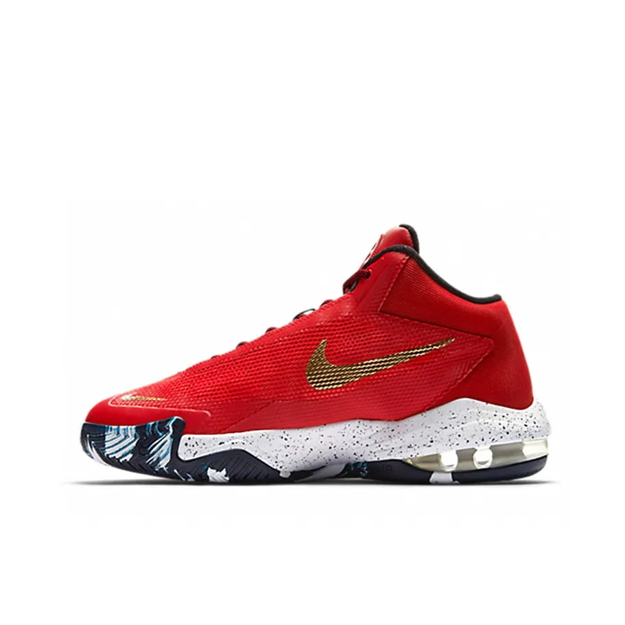 Nike Air Max Audacity PE Ограниченный Толстый Brow Брат MID Топ Баскетбольные кроссовки для игры Мужской Красно-золотой