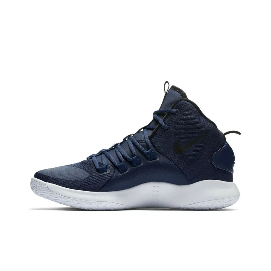 Nike Hyperdunk X Амортизаторы Shock противоскользящие баскетбольные кроссовки Mid топ мужские темно-синие