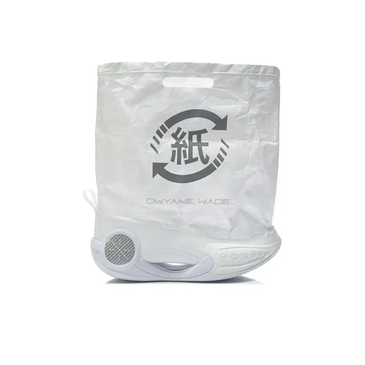 LINING WOW 9 Infinity Амортизаторы Шок Резистентность к Износу Высокий Топ Баскетбольные Кроссовки Мужские Белые