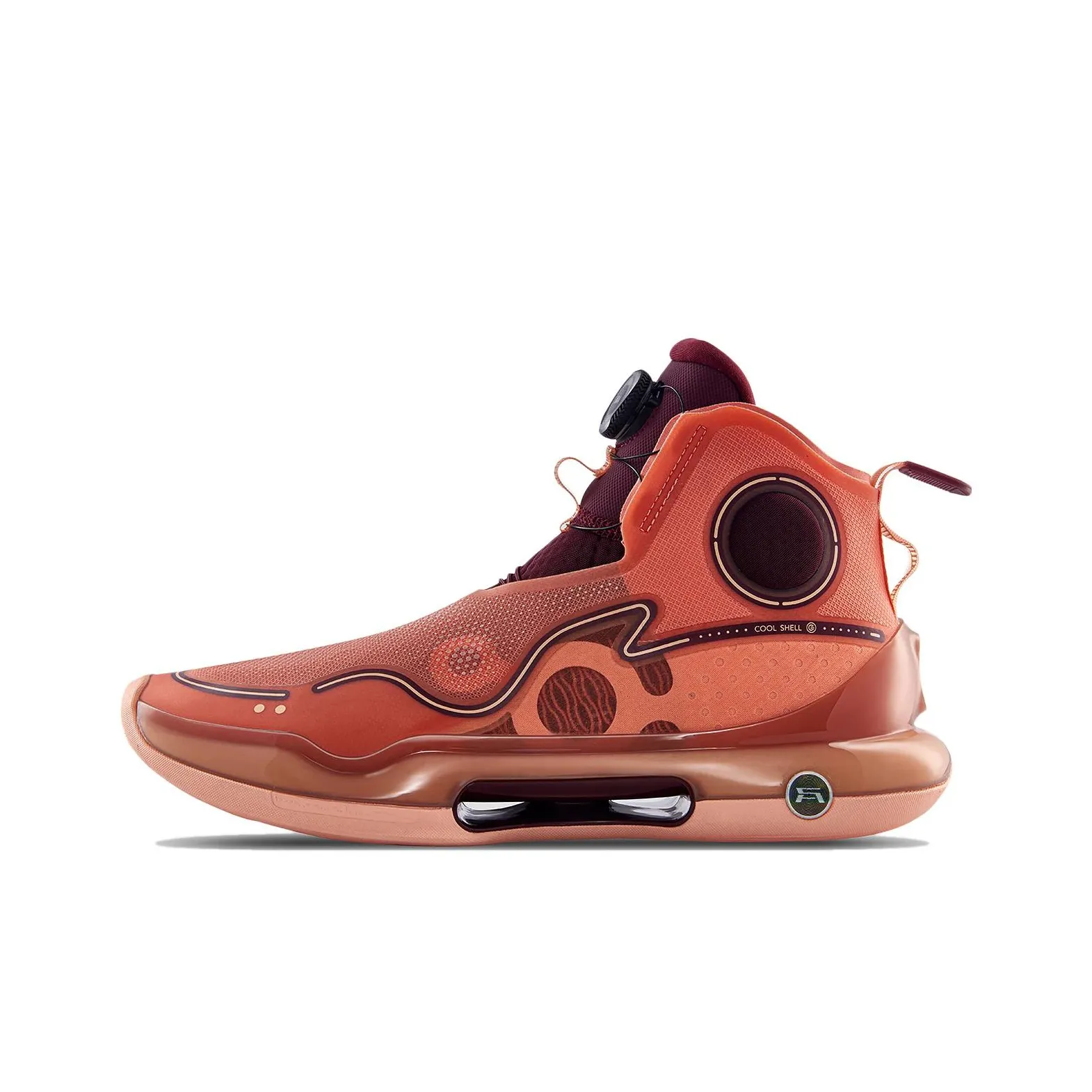 LINING YuShuai Evolution Basketball Shoes Men's High Top Orange