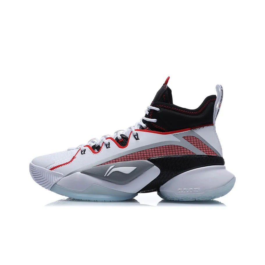 Подкладка Power 7 Премиум Амортизация Противоскользящий Устойчивый к истиранию Поддержка Высокий Топ Баскетбольные кроссовки Мужской Белый