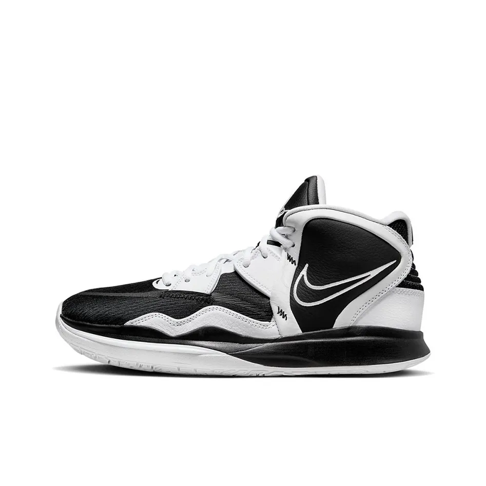 Nike Kyrie 8 Infinity Амортизаторы Slip-resistant устойчивые к истиранию Низкий топ Баскетбольные кроссовки Мужской Черный Белый