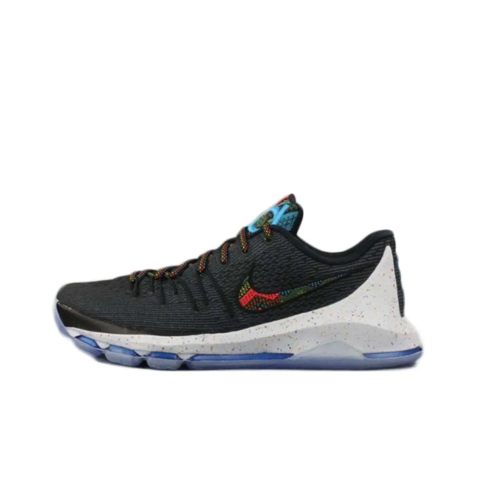 Nike KD 8 BHM 2016 Нескользящий Легкий Низкий Топ Баскетбольные Кроссовки Мужской Черный