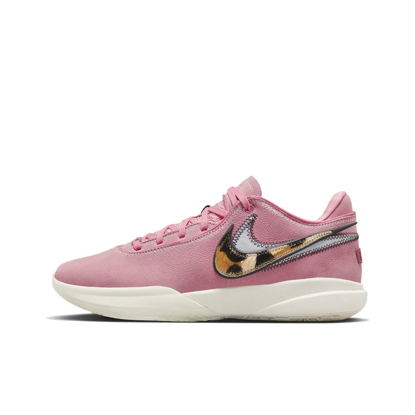 Nike LeBron 20 Low Топ Баскетбольные кроссовки Унисекс Розовый Международная версия