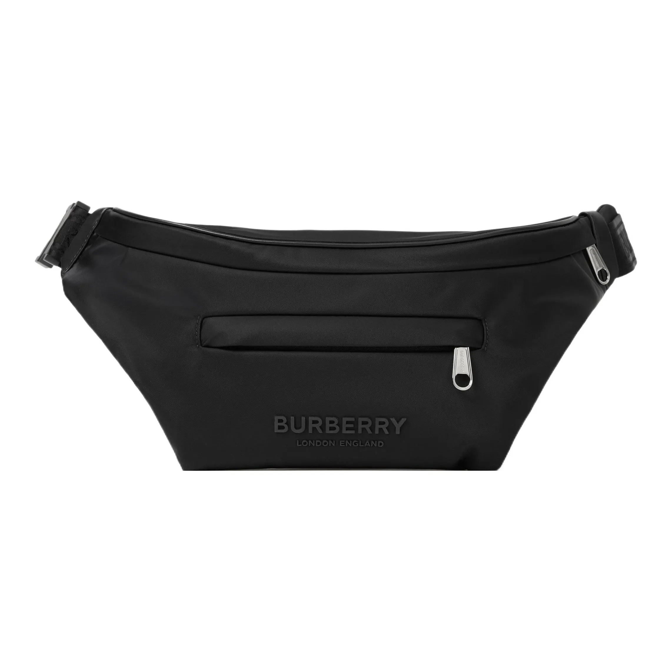 Burberry Leather Fanny Pack Men's Black