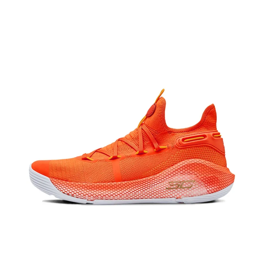 Under Armour Curry 6 Curry 6 Low Топ Баскетбольные кроссовки для игры Мужской Оранжевый
