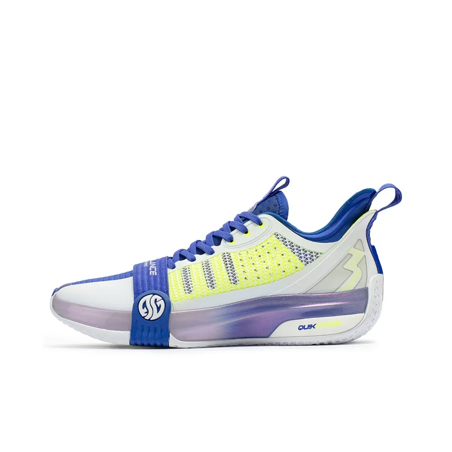 361° Chan 3 Pro Basketball Shoes Men's Low Top 361 Degrees White/University Blue