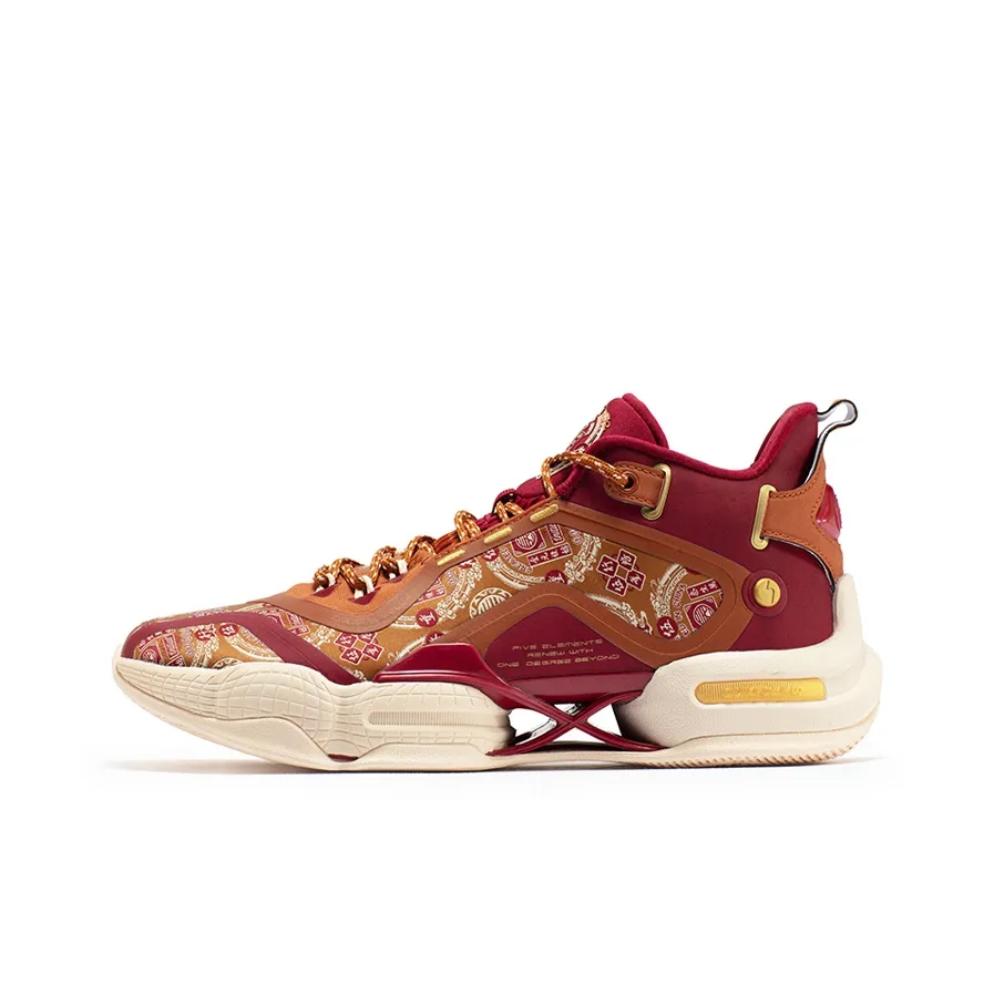 361° AG2 X Технология Aaron Gordon AG2 Баскетбольные кроссовки для игры Мужской Красно-коричневый Желтый