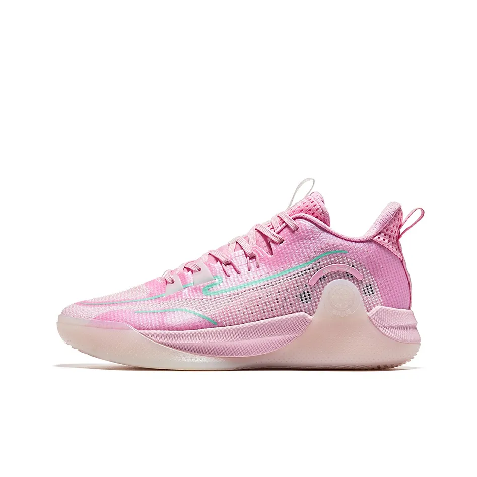 Erke Cushioning Low Top Basketball Shoes Men's Pink