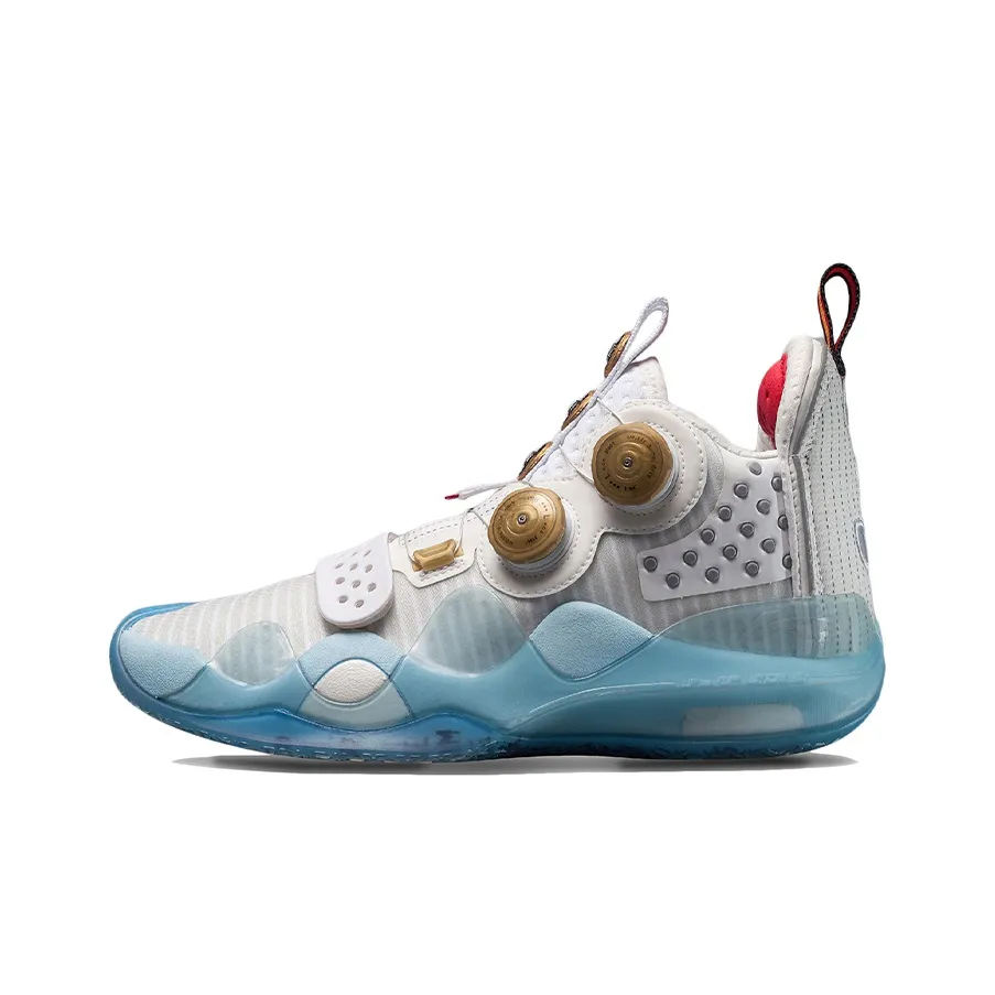 LiNing WOW 8 Way Of Wade 8 Home, Retirement Night Abrasion Resistant Breathable Mid Top Basketball Shoes Men's White