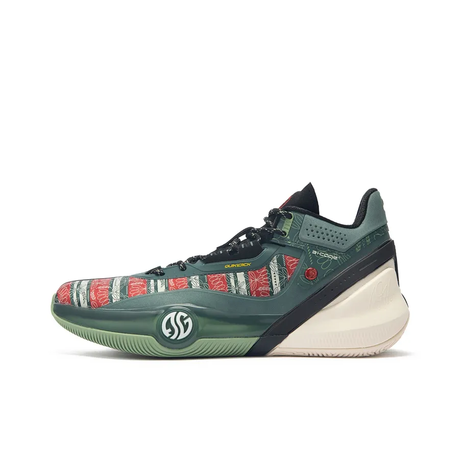 361° AG3 Aaron Gordon 3 Cushioning Wear Resistant Mid Top Performance Basketball Shoes Men's Green