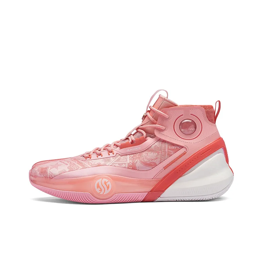 361° AG3 Pro Basketball Shoes Men High Top Grapefruit Red/Bright Bronze