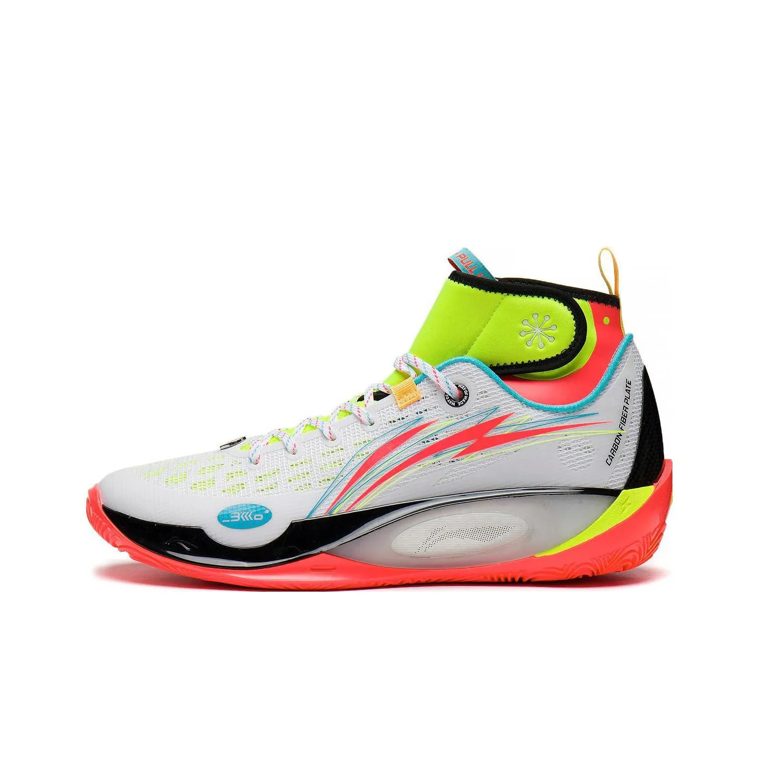 LINING 808 2 ULTRA Амортизаторы Устойчивые к истиранию Высокие Баскетбольные Кроссовки Белый Зеленый Красный