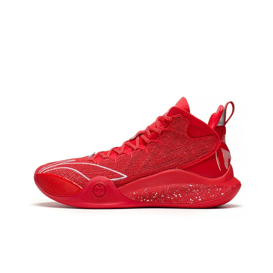 LiNing CJ 1 CJ 1 Cushioning, Slip Resistant, Abrasion Resistant, Coverage, Support Mid Top Basketball Shoes Flame Red