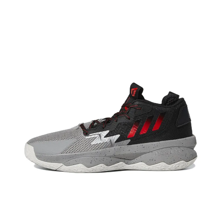 Adidas D Lillard 8 Lillard 8 Slip-resistant Abrasion-resistant Breathable Low-Top Basketball Shoes Men's Gray Black Adidas D Lillard 8 Lillard 8 Противоскользящие Устойчивые к истиранию Дышащие Низкие Баскетбольные Кроссовки Мужские Серый Черный