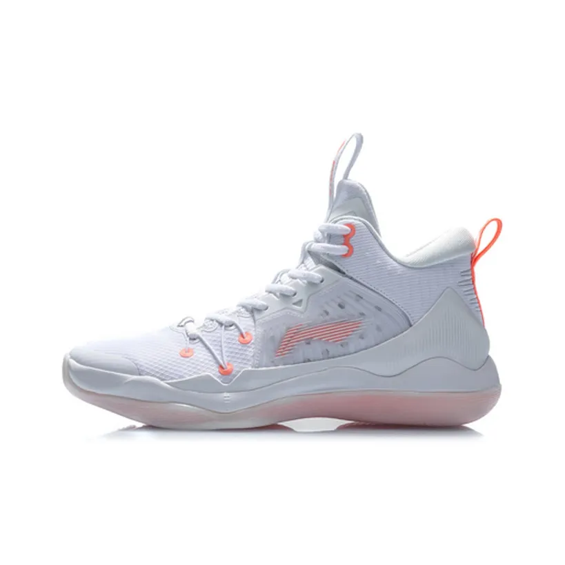 LINING Basketball Shoes Men Mid-Top White