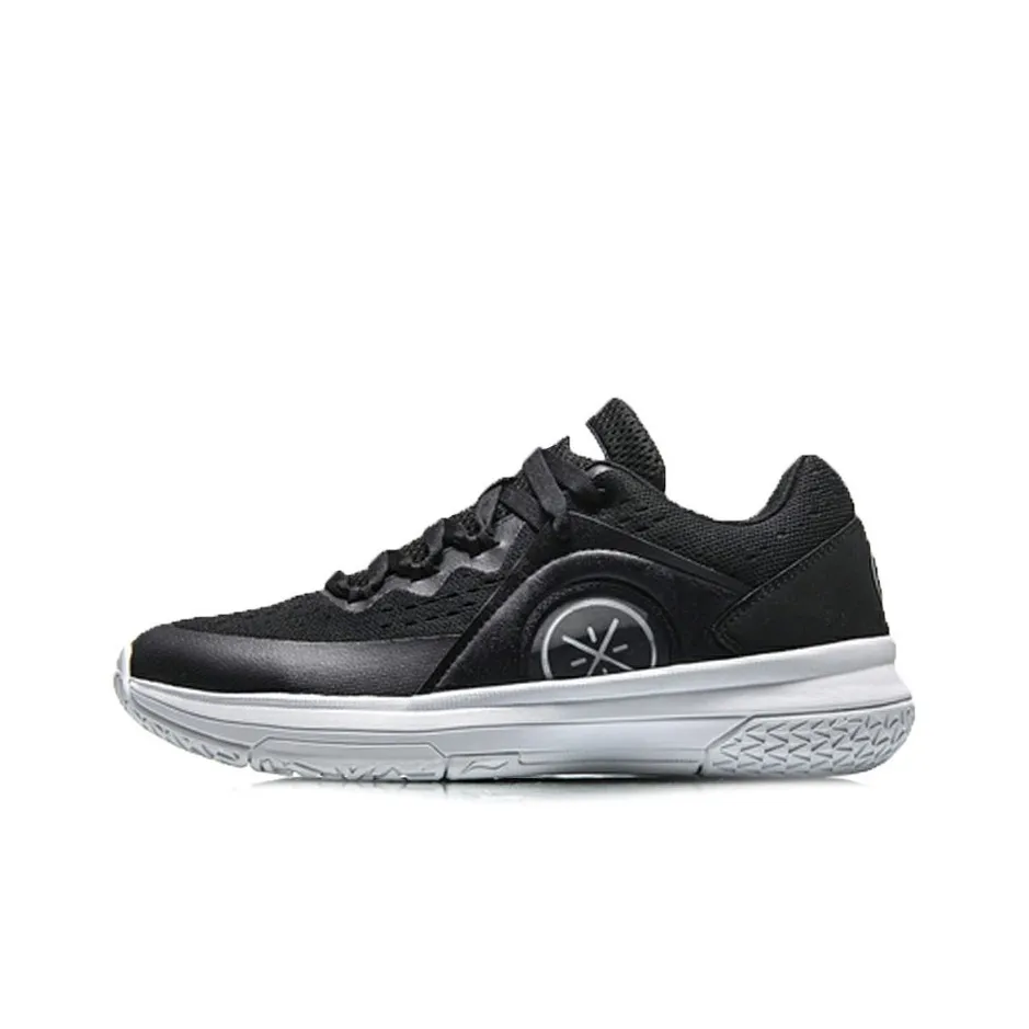 LiNing Phantom Night Cushioning, Wear Resistant Low Top Basketball Shoes Men's Black White