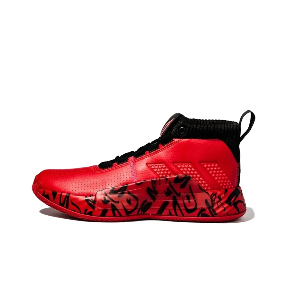 Adidas Dame 5 Mid Tops Large Red