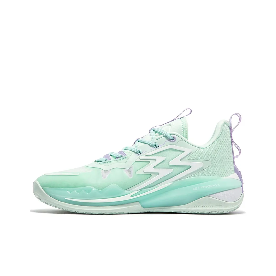 361° Big3 3.0 WMS Purple Xue Slip Resistant Cushioning Wear Resistant Low Top Basketball Shoes Women's Refreshing Green