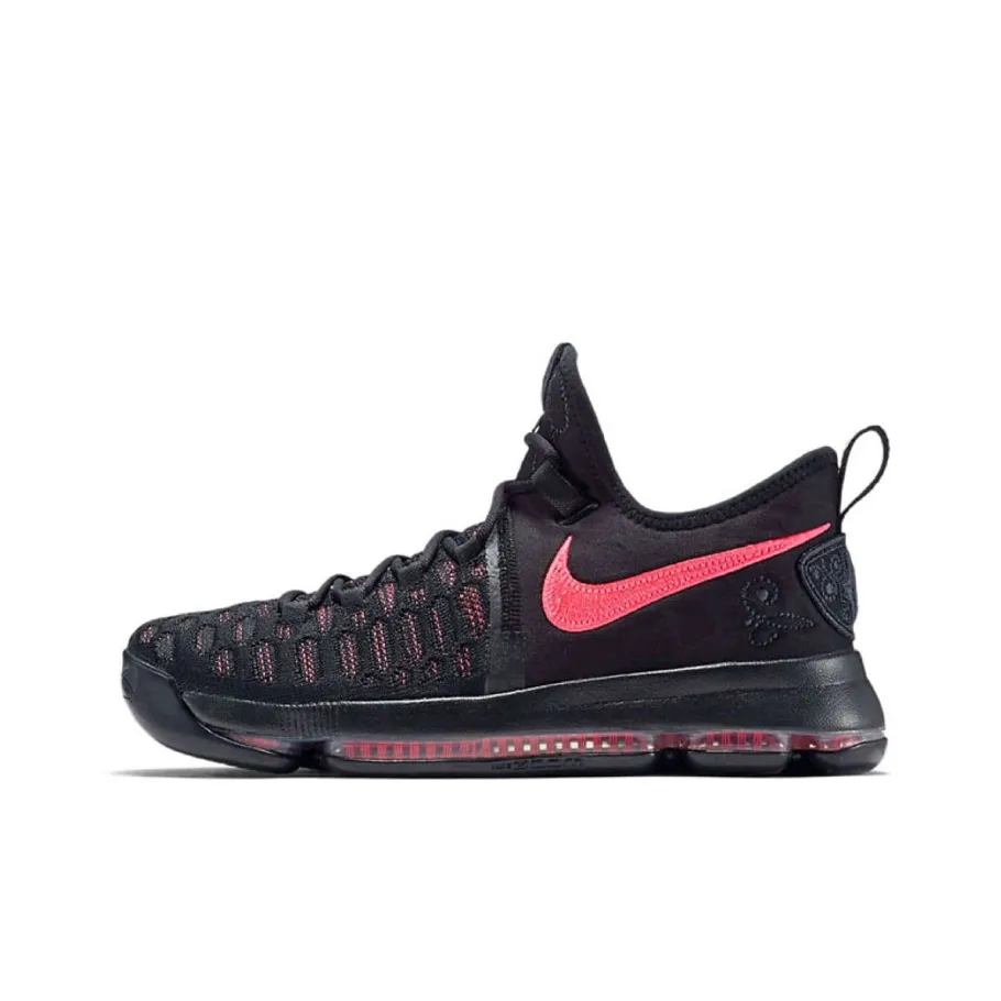 Nike KD 9 Aunt Pearl Anti-Slip Lightweight Low-Top Баскетбольные кроссовки для игры Мужской Черный Розовый