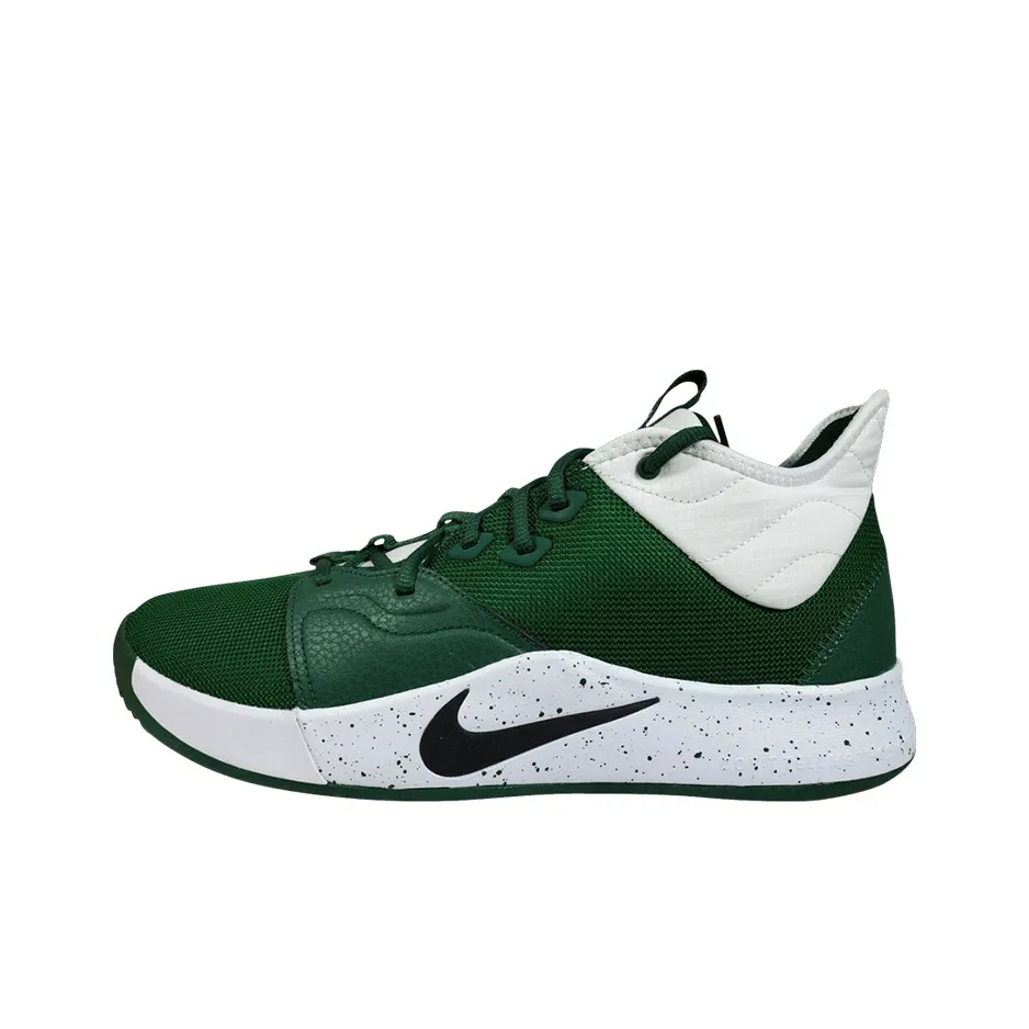 Nike PG 3 TB 'Gorge Green' Pickled 3 Павл Джордж Амортизация Износостойкий MID Топ Баскетбольные кроссовки для игры
