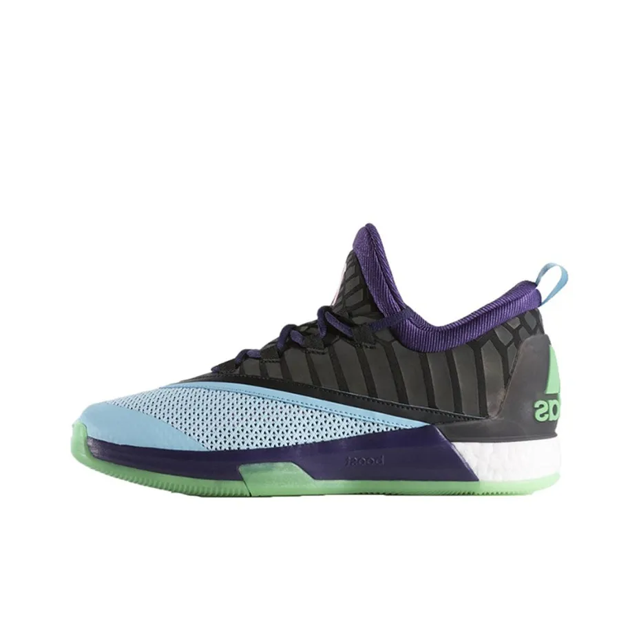 Adidas Crazylight Boost 2016 All Star Нескользящий Легкий Низкий Топ Баскетбольные Кроссовки Унисекс Черный Синий Фиолетовый