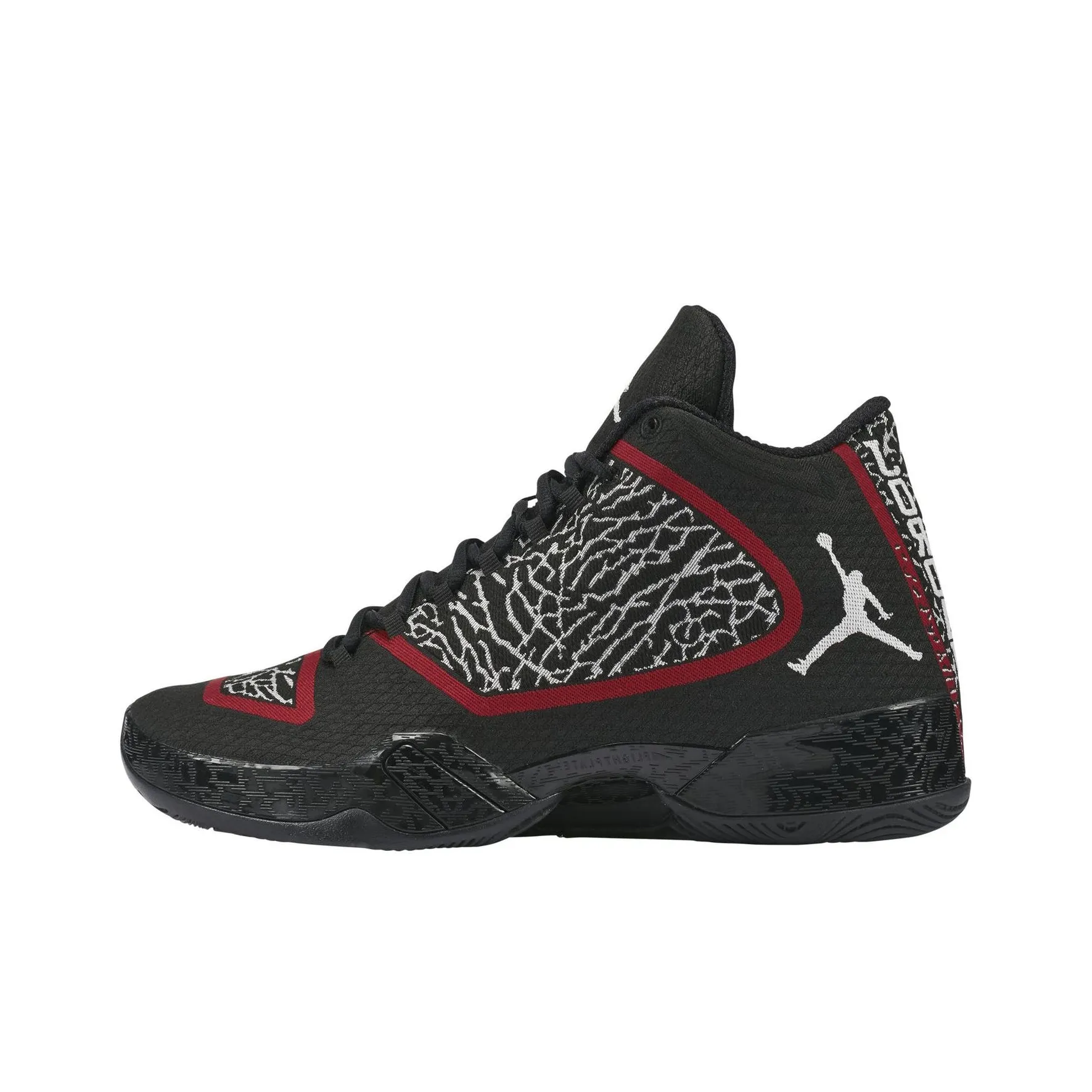 Jordan Air Jordan 29 Basketball Shoes Men Mid Top Black/White/Sports Style Red