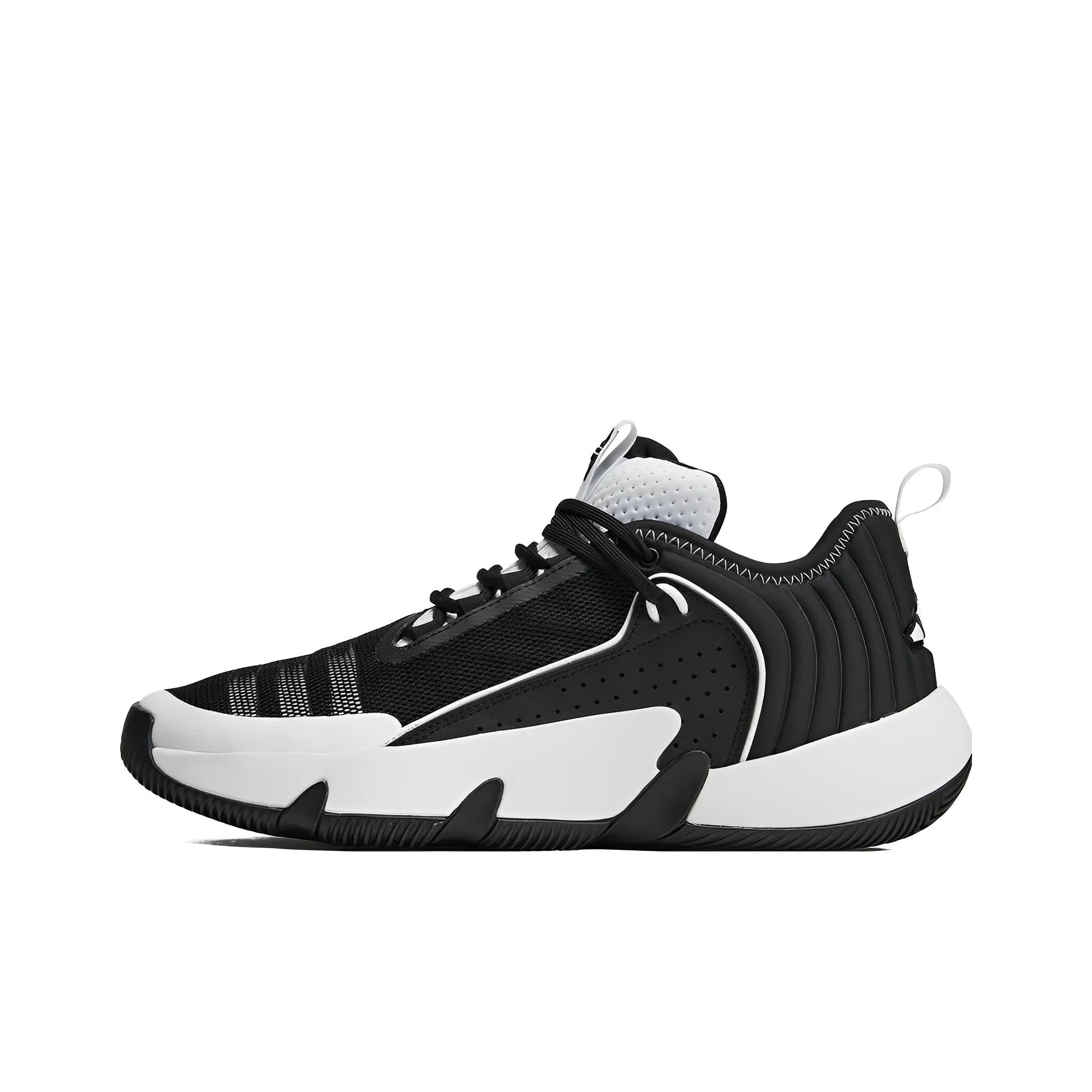 Adidas Trae Unlimited Basketball Shoes Unisex Low Top Black/White