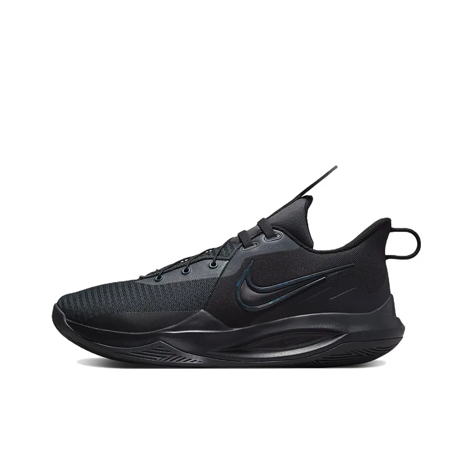 Nike Precision 6 FlyEase с амортизаторами противоскользящие устойчивые к истиранию низкий топ баскетбольные кроссовки мужской черный
