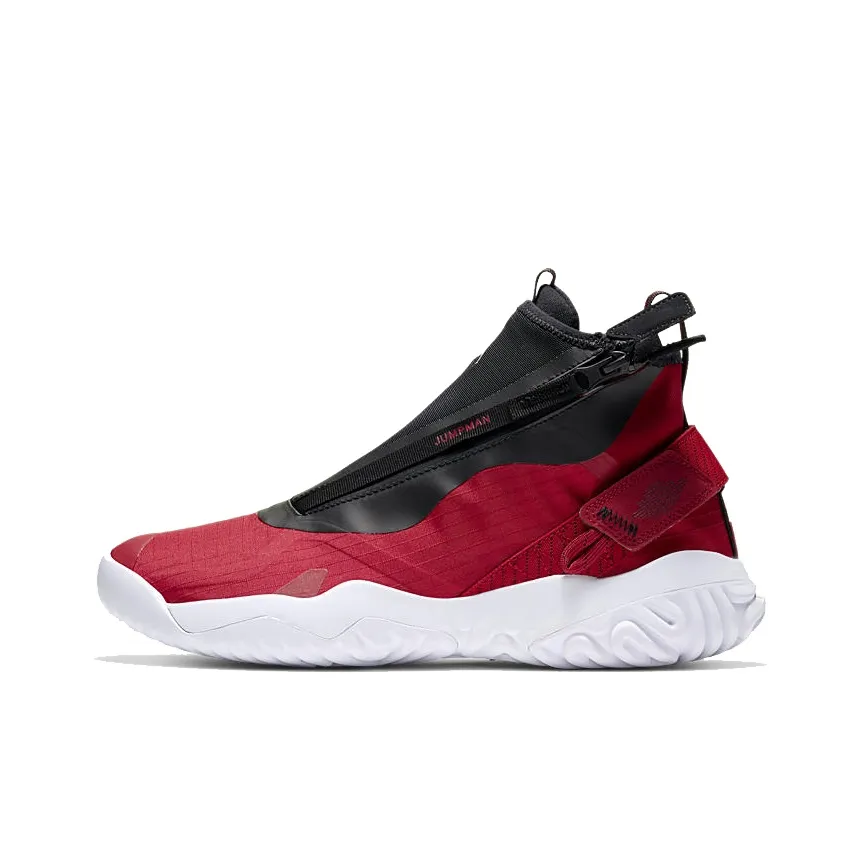 Джордан Proto React Z High Топ Баскетбольные кроссовки для игры Мужской Черный Красный