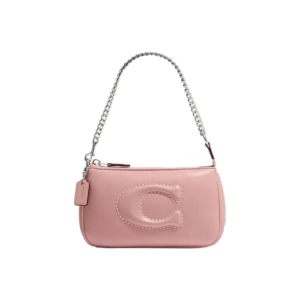 COACH Nolita Sheepskin Storage Bag Handbag Women's Light Pink