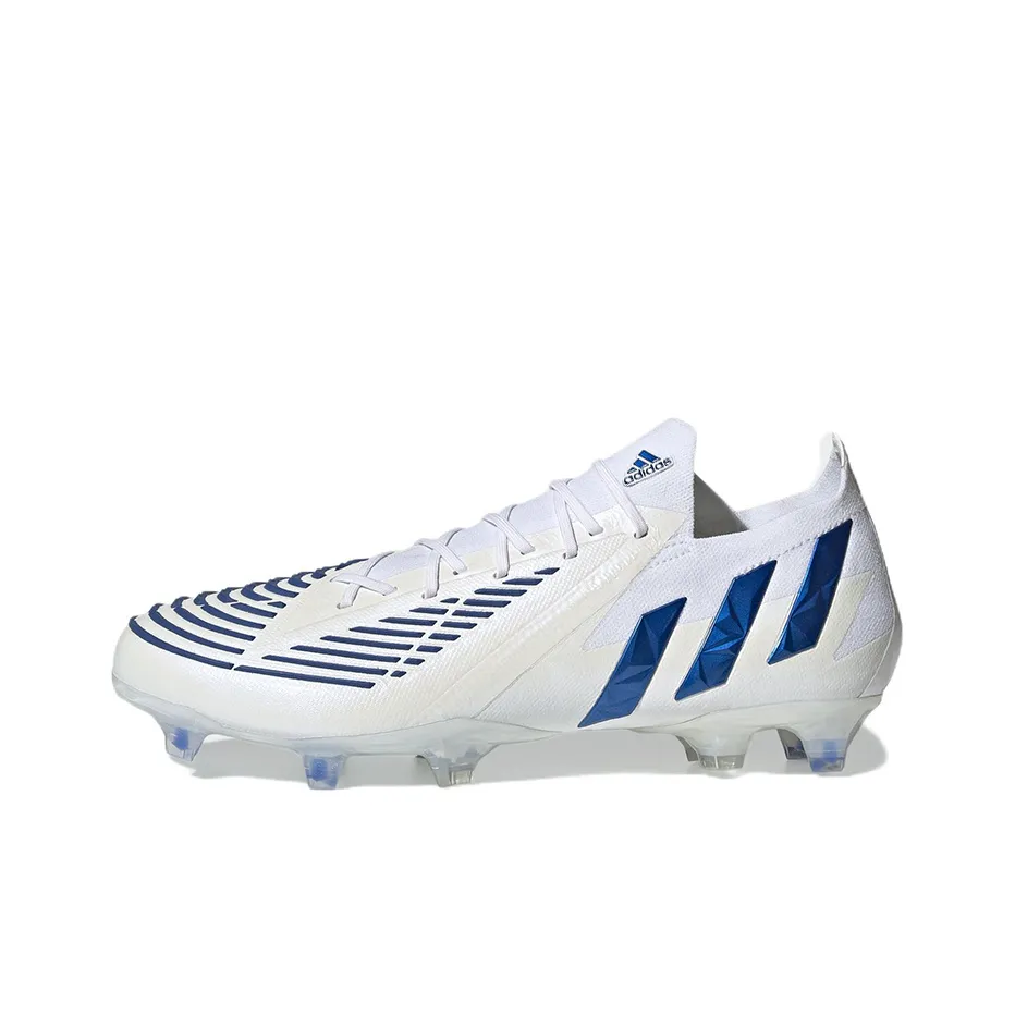 Adidas Predator FG Твердый грунт устойчивый к истиранию футбольные бутсы мужские белые