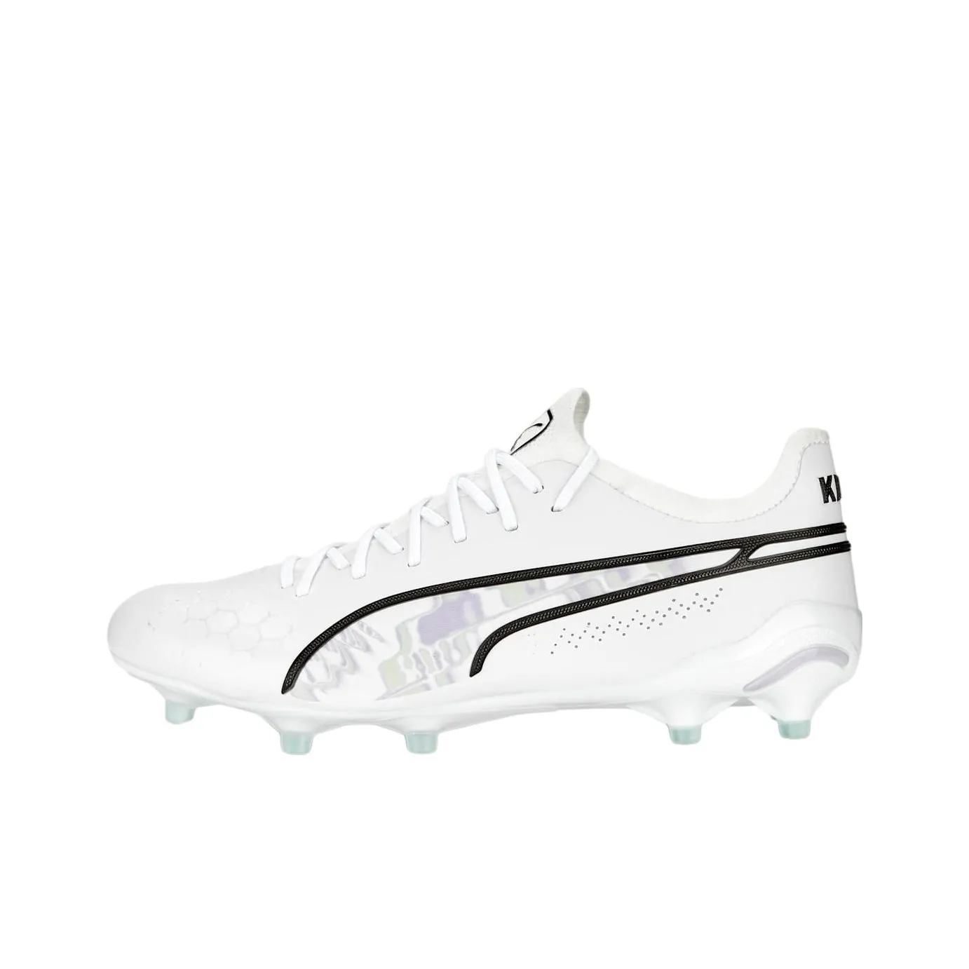 PUMA King Ultimate FG Резиновый Длинный Заклепки AG Резиновый Короткий Заклепки Футбольные бутсы Женские Белый Черный