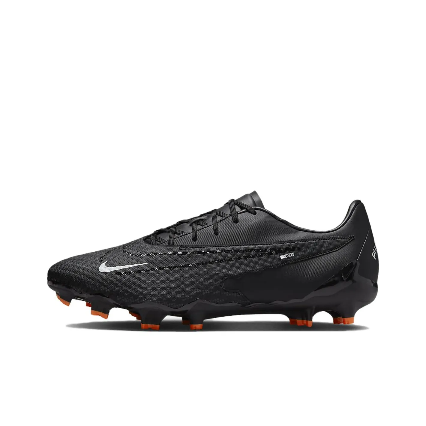 Nike Phantom GX Academy MG MULTI Ground Искусственный Шипы Амортизаторы Slip-resistant Футбольные бутсы Унисекс Черный Оранжевый