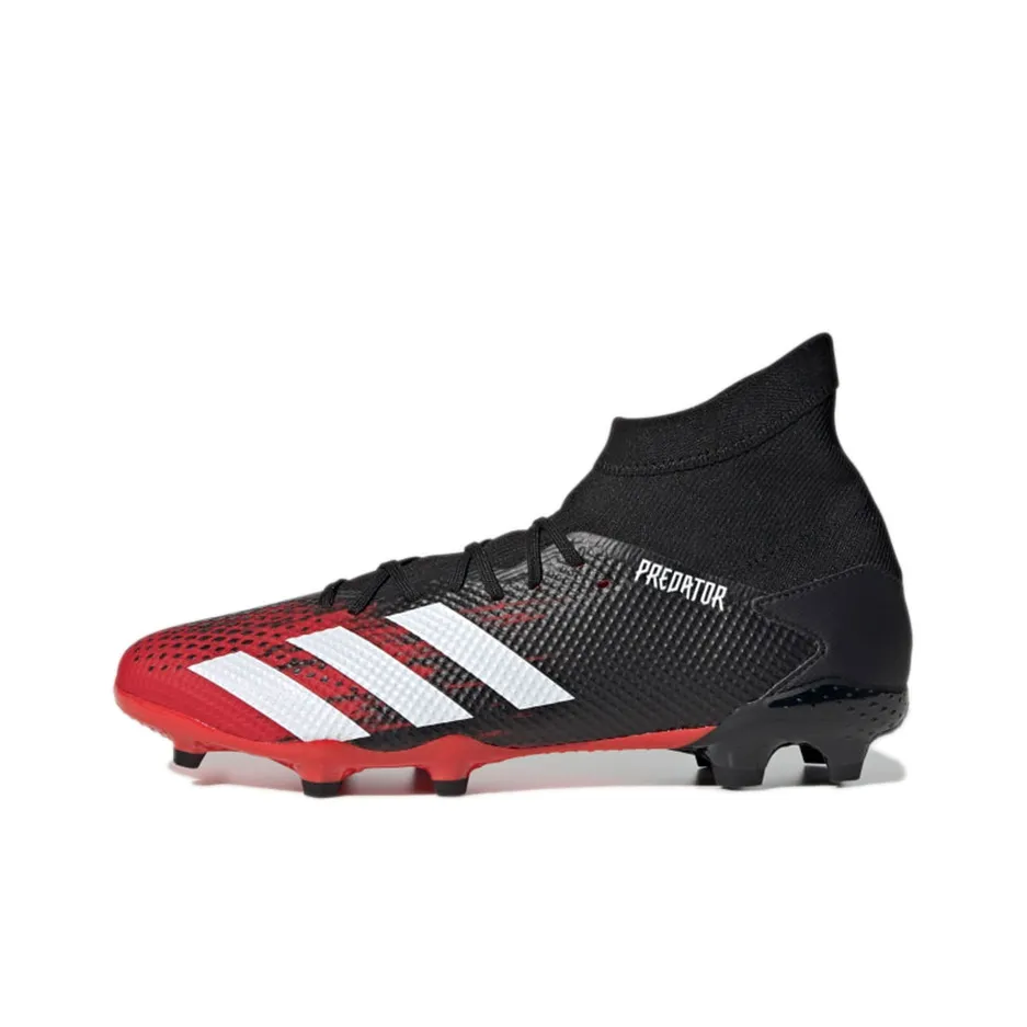 Adidas Predator 20,3 TF Шипы Твердый грунт Искусственный Шипы Устойчивые к Износу Футбольные бутсы Мужские Черный Красный