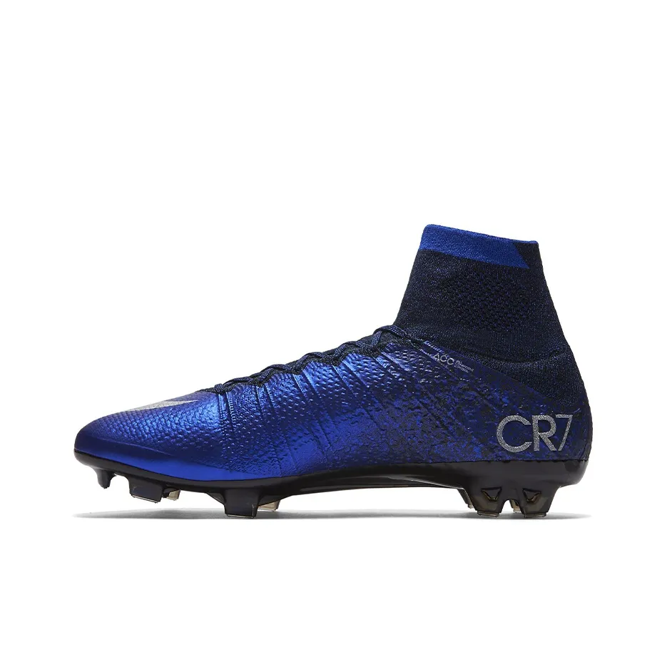 Nike Mercurial Superfly 8 Soccer Shoes Men High Top Blue/Black