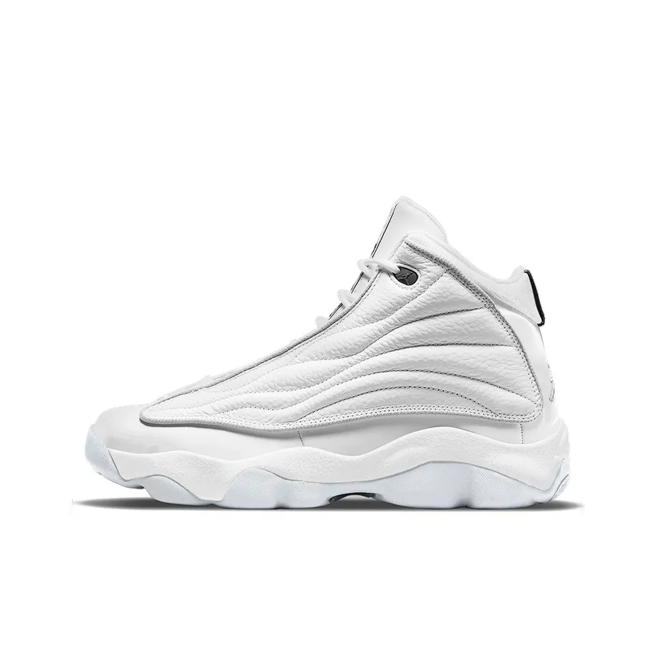 Jordan Pro Strong White Silver