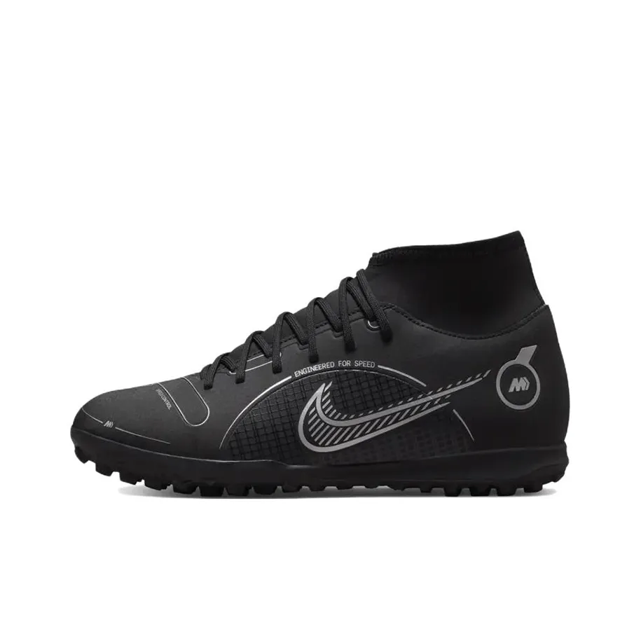 Nike Mercurial Superfly 8 Club TF 'Black Metallic Silver'