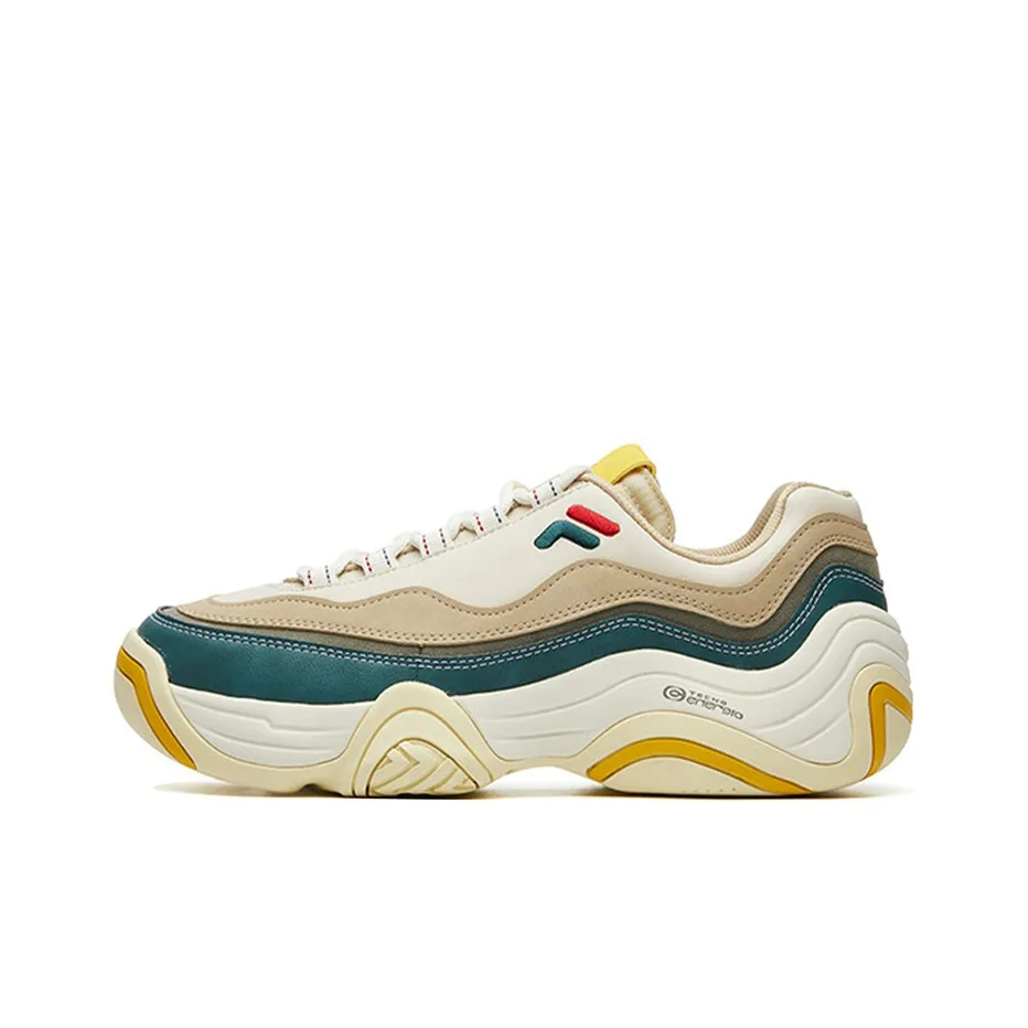 FILA FUSION Handle Low Top Vintage Basketball Shoes Men's Birch Brown