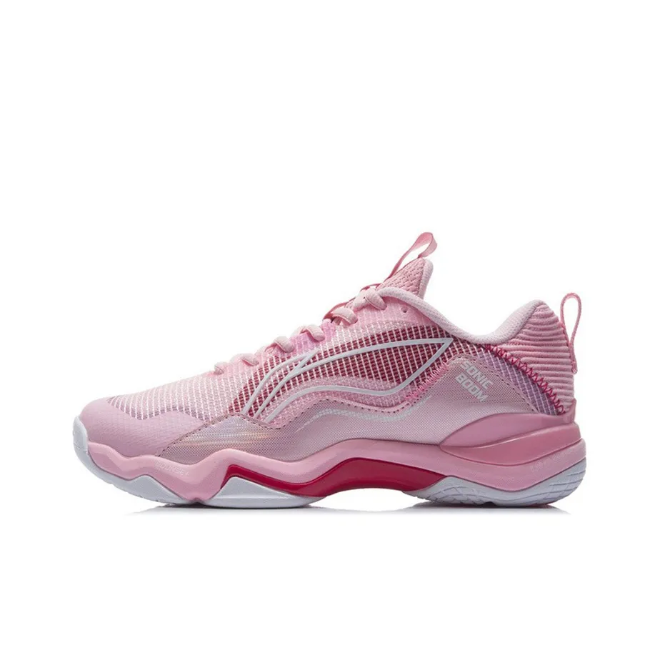 LINING Sonic Boom EG 3.0 Women's Professional Badminton Shoes - Light Pink/Red