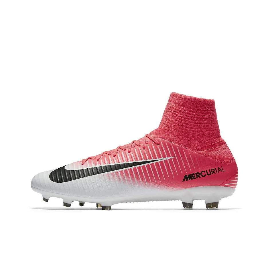 Nike MERCURIAL VELOCE 3 FG Твердый грунт Противоскользящие Устойчивые к истиранию Футбольные бутсы Мужские Розовые Белые