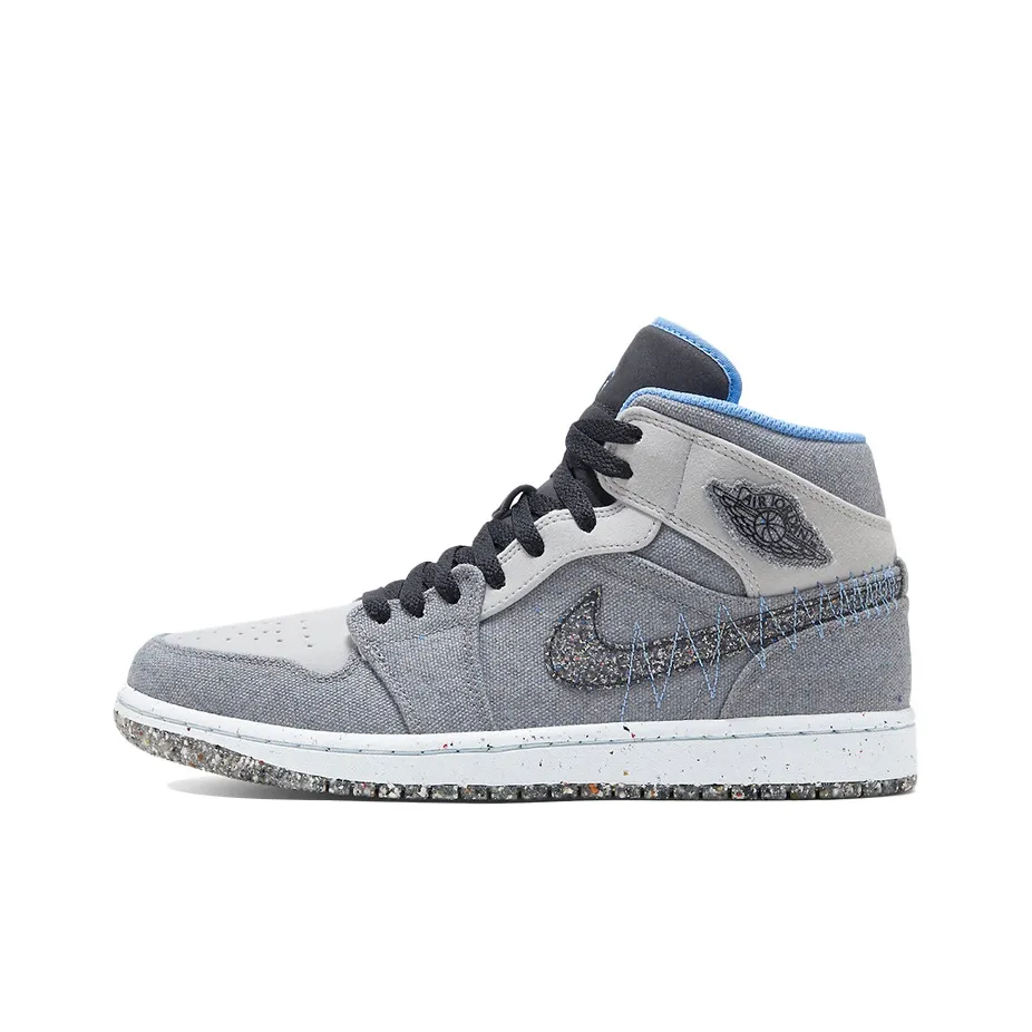 Air Jordan 1 Mid 'Crater Grey University Blue'